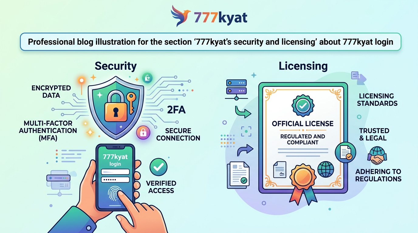 777kyat ၏ လုံခြုံရေးနှင့် လိုင်စင်