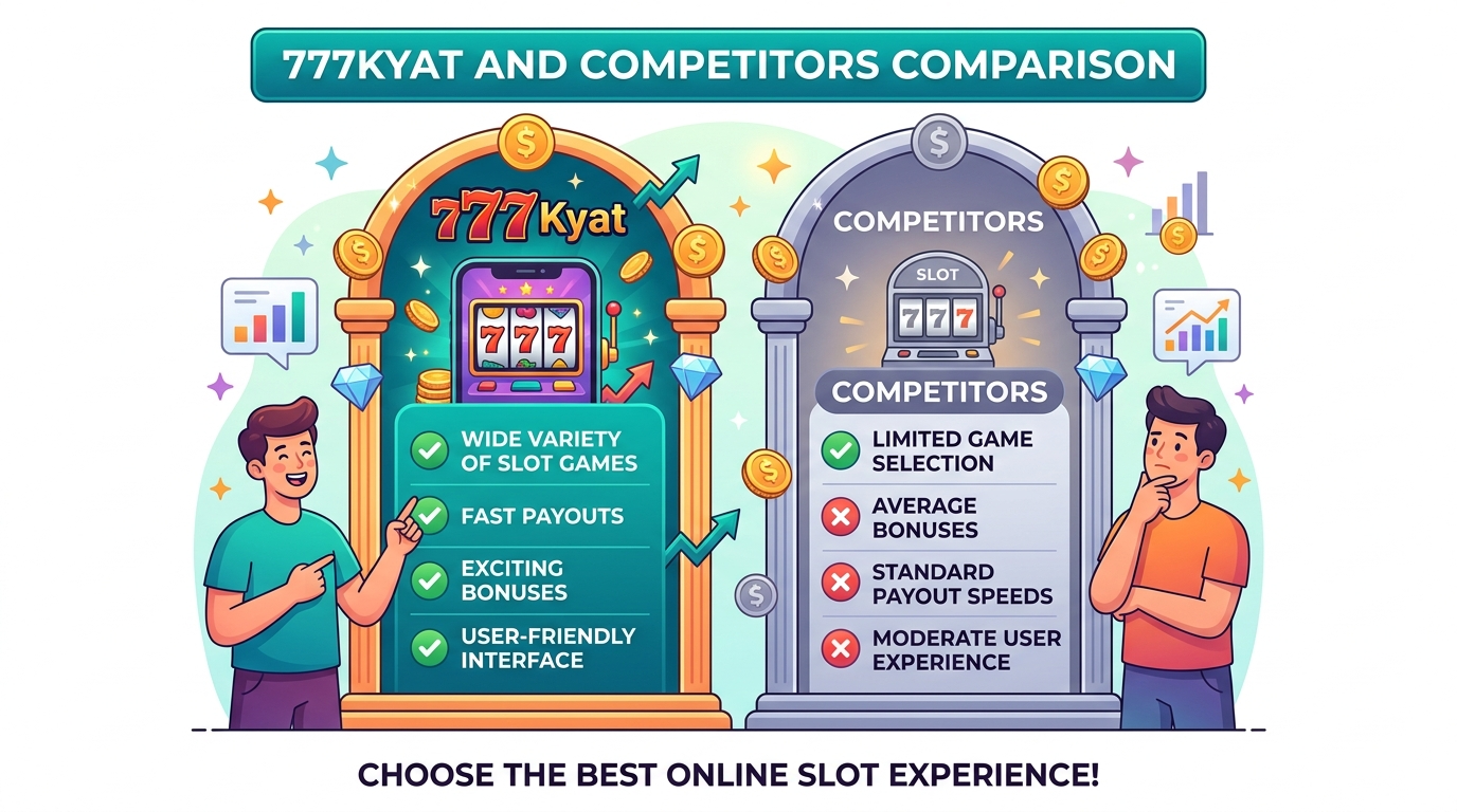 777Kyat slot game online နှင့် ပြိုင်ဘက်များ နှိုင်းယှဉ်ချက်