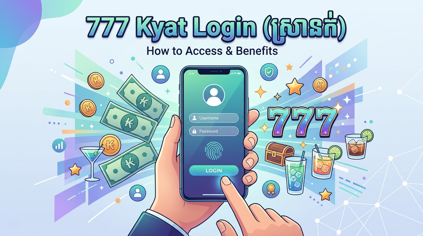 777 Kyat Login လုပ်ငန်းစဉ် အဆင့်ဆင့်