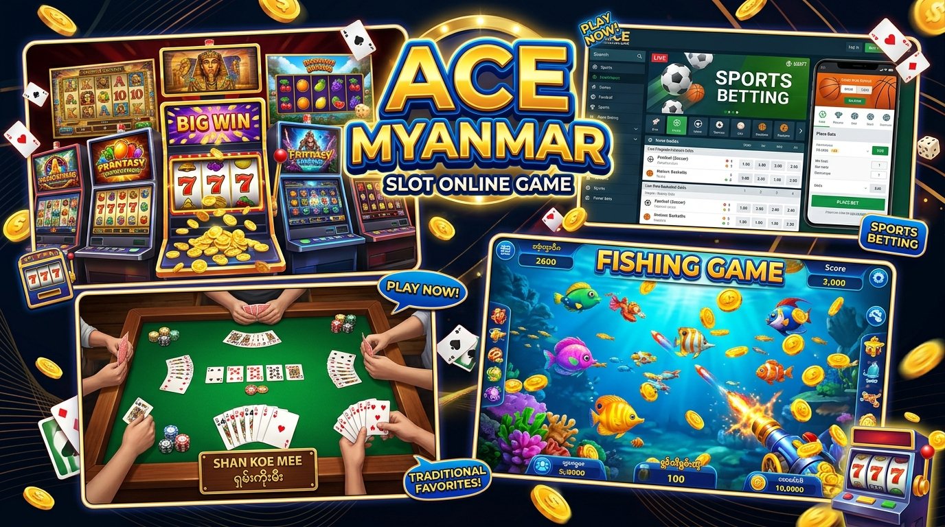 Ace Myanmar Slot Online Game တွင် မှတ်ပုံတင်ခြင်းနှင့် အခမဲ့ဘောနပ်စ်ရယူခြင်း