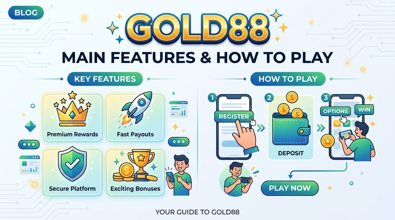 Gold88 ဂိမ်း၏ အဓိက လုပ်ဆောင်ချက်များနှင့် ကစားနည်းများ